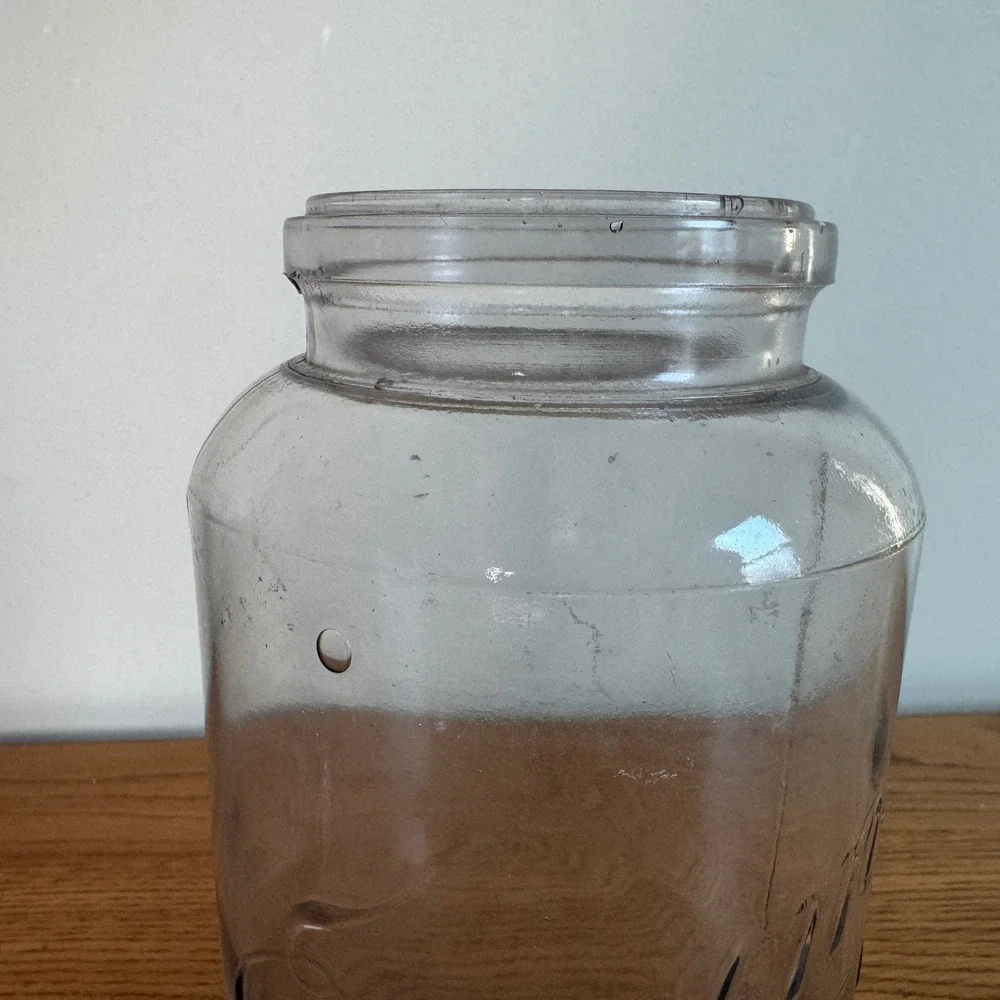 ECONOMY KERR Antique‎ Canning Jar Clear Glass Quart Jar Made in Portland, Oregon